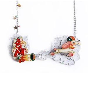 The Cannon Poodle Statement Necklace by Laliblue